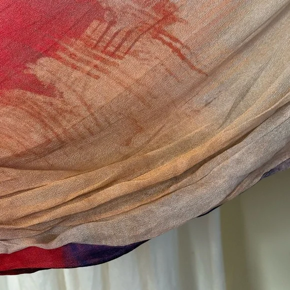 Bl-nk London for Anthropologie Abstract Print Peasant Style Blouse - Picture 3 of 6